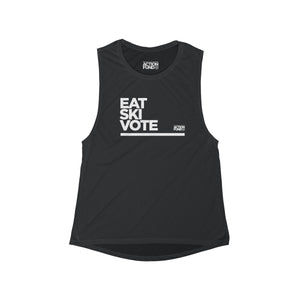 Women's Eat. SKI. Vote. Muscle Tank